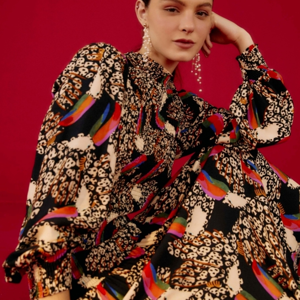 Farm Rio Leopard Toucan Midi